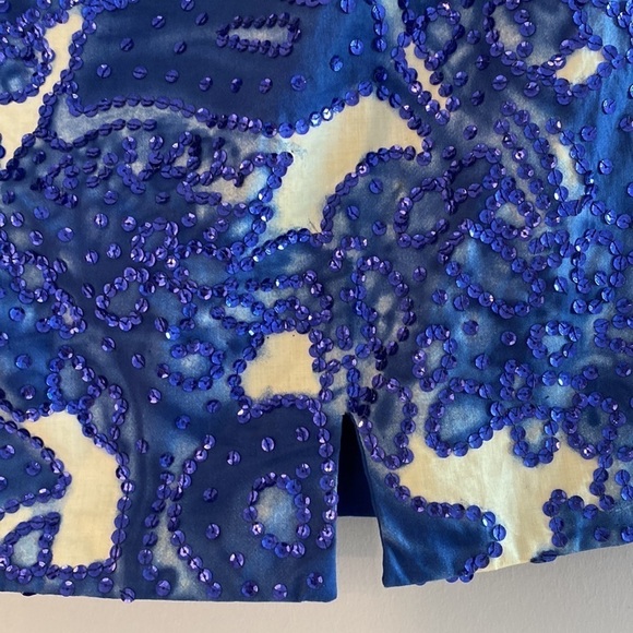 Gorgeous 2 piece dress blue ivory with sequins from a boutique in Saint Thomas M - Picture 10 of 15